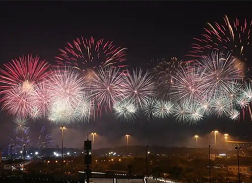 同德县焰火晚会